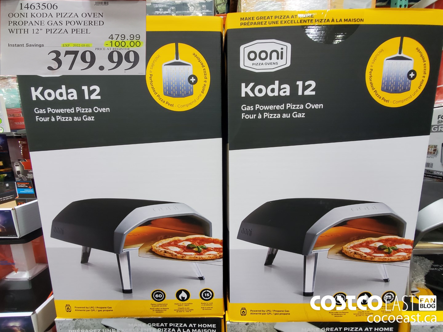 1463506 OONI KODA PIZZA OVEN PROPANE GAS POWERED WITH 12