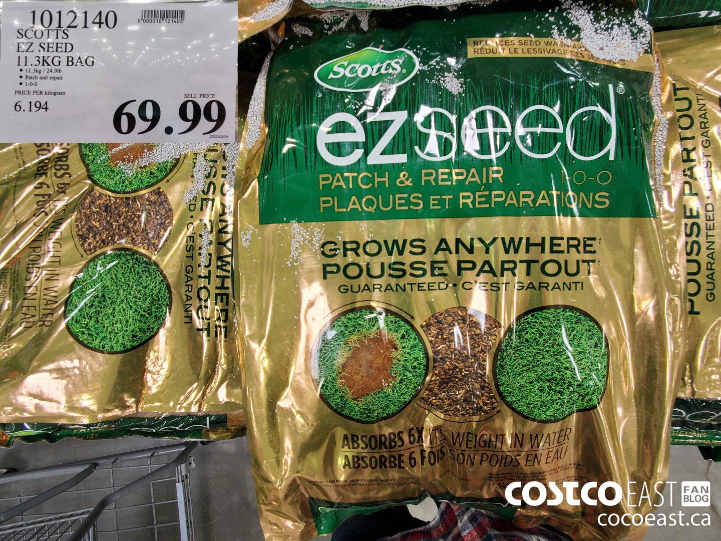 1012140 SCOTTS EZ SEED 11.3 KG BAG $69.99