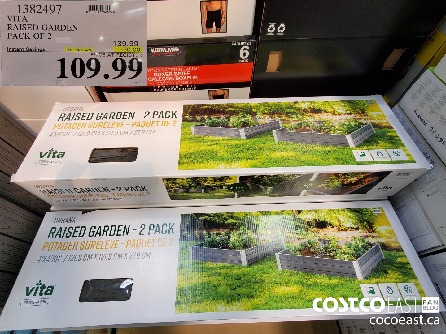 1382497 VITA RAISED GARDEN PACK OF 2 ($30.00 INSTANT SAVINGS EXPIRES ON 2022-04-24) $109.99