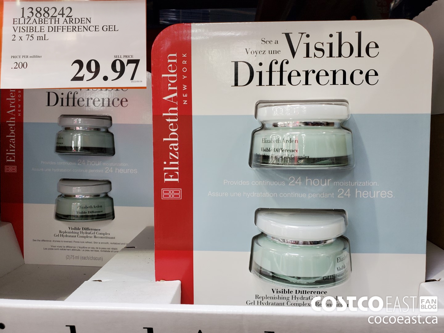 1388242 ELIZABETH ARDEN VISIBLE DIFFERENCE GEL 2 X 75 ML $29.97