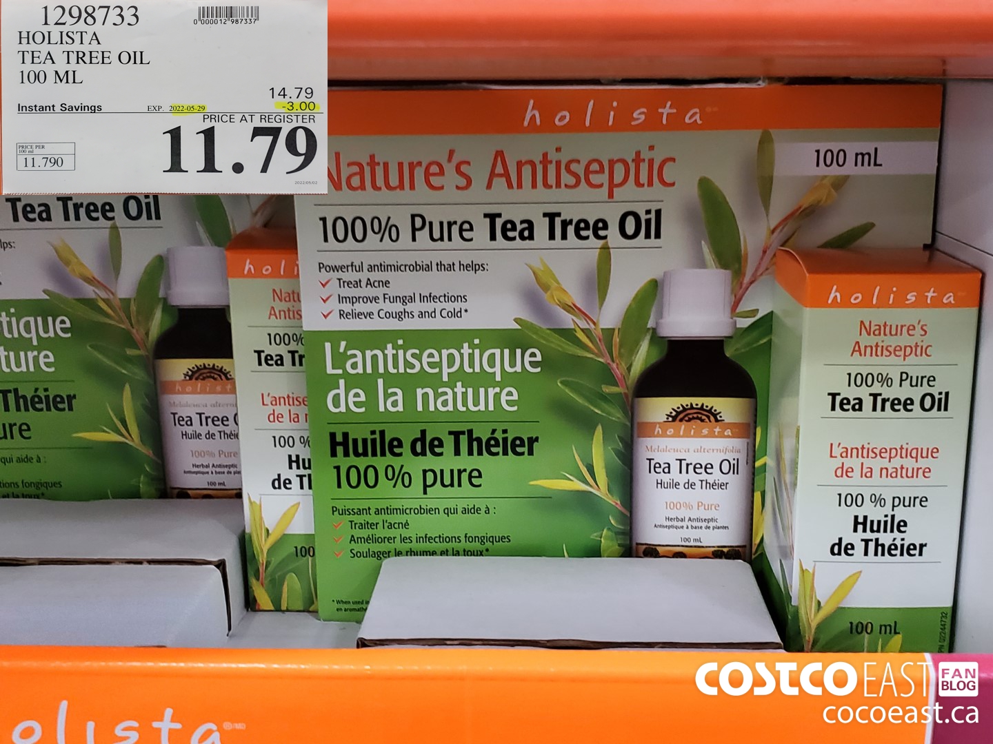 1298733 HOLISTA TEA TREE OIL 100 ML ($3.00 INSTANT SAVINGS EXPIRES ON 2022-05-29) $11.79