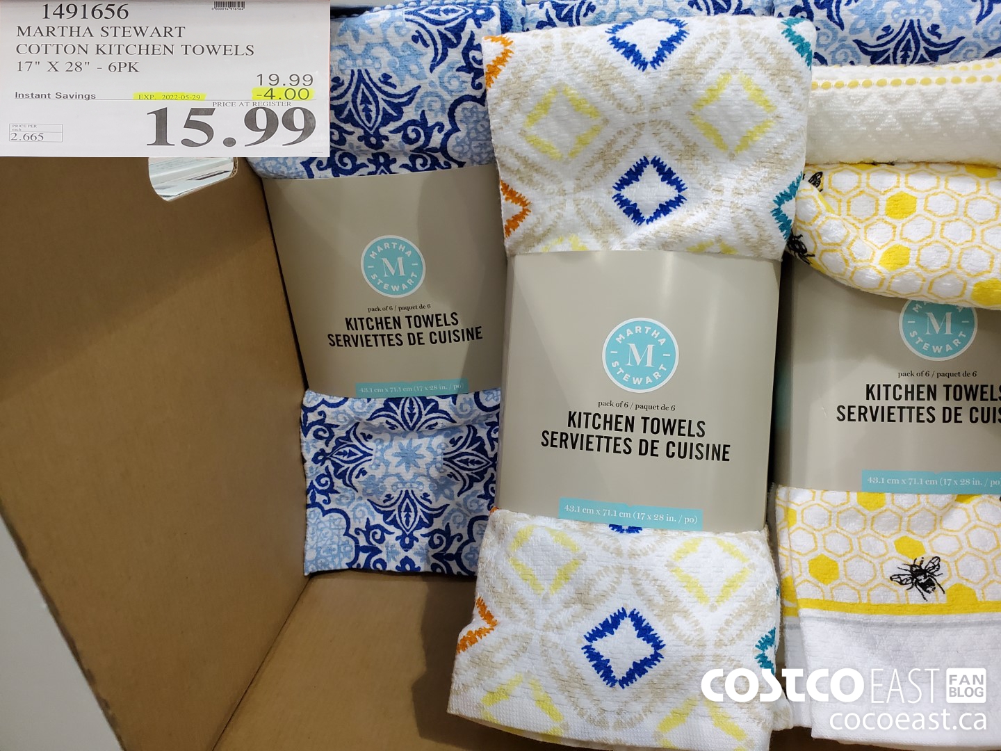 149656 MARTHA STEWART KITCHEN TOWELS 6 PACK 5 00 INSTANT SAVINGS EXPIRES ON  2021 10 31 14 99 - Costco East Fan Blog