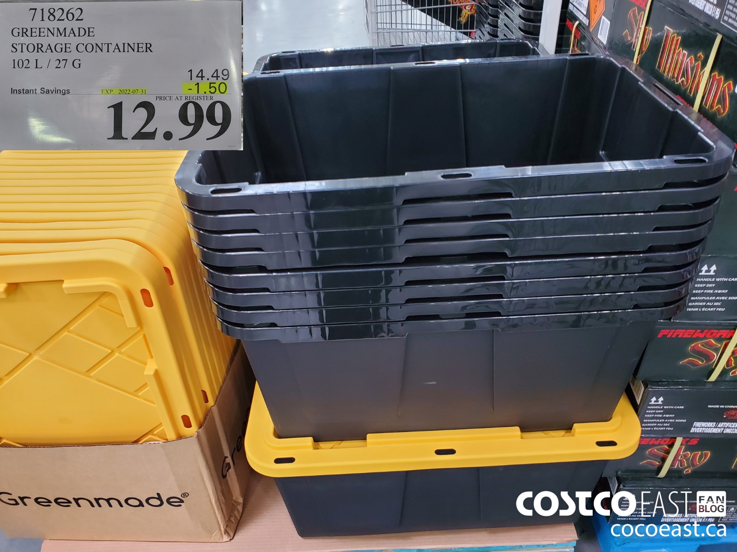 Greenmade 27-Gallon Storage Tote Just $6.99 at Costco