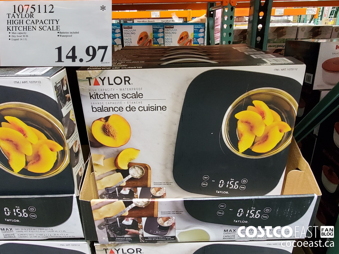 Costco! Taylor Digital Waterproof Kitchen Scale! $24!!! 