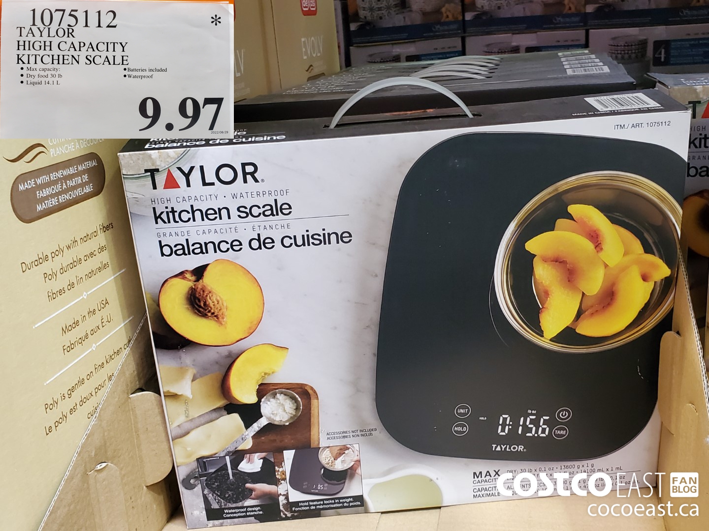 Costco Weekend Sales July 1st 3rd 2022 Ontario Quebec Atlantic   TAYLOR DIGITAL WATERPROOF KITCHEN SCALE 20220630 56819 