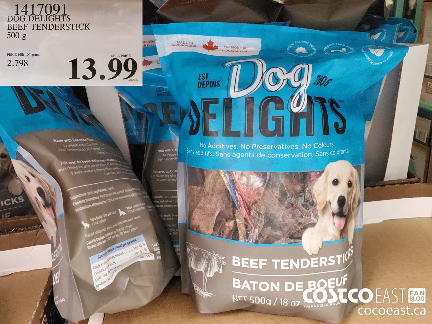 Dog delights beef outlet tendersticks costco