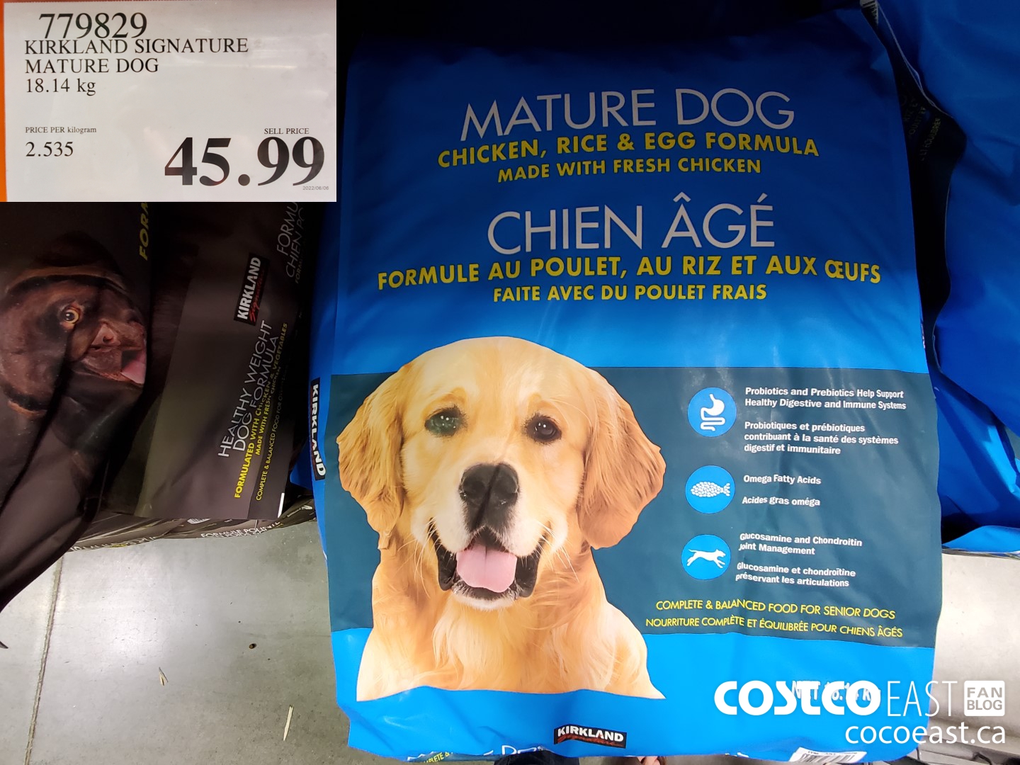 Costco low on sale fat dog food