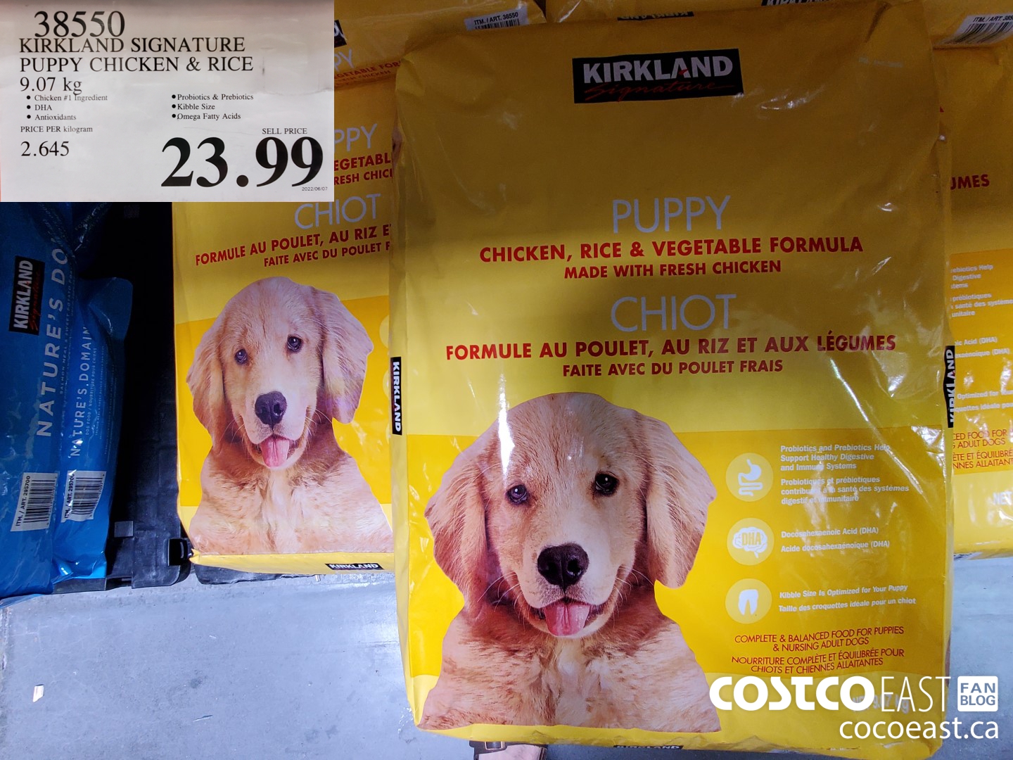 Costco puppy food outlet feeding guide