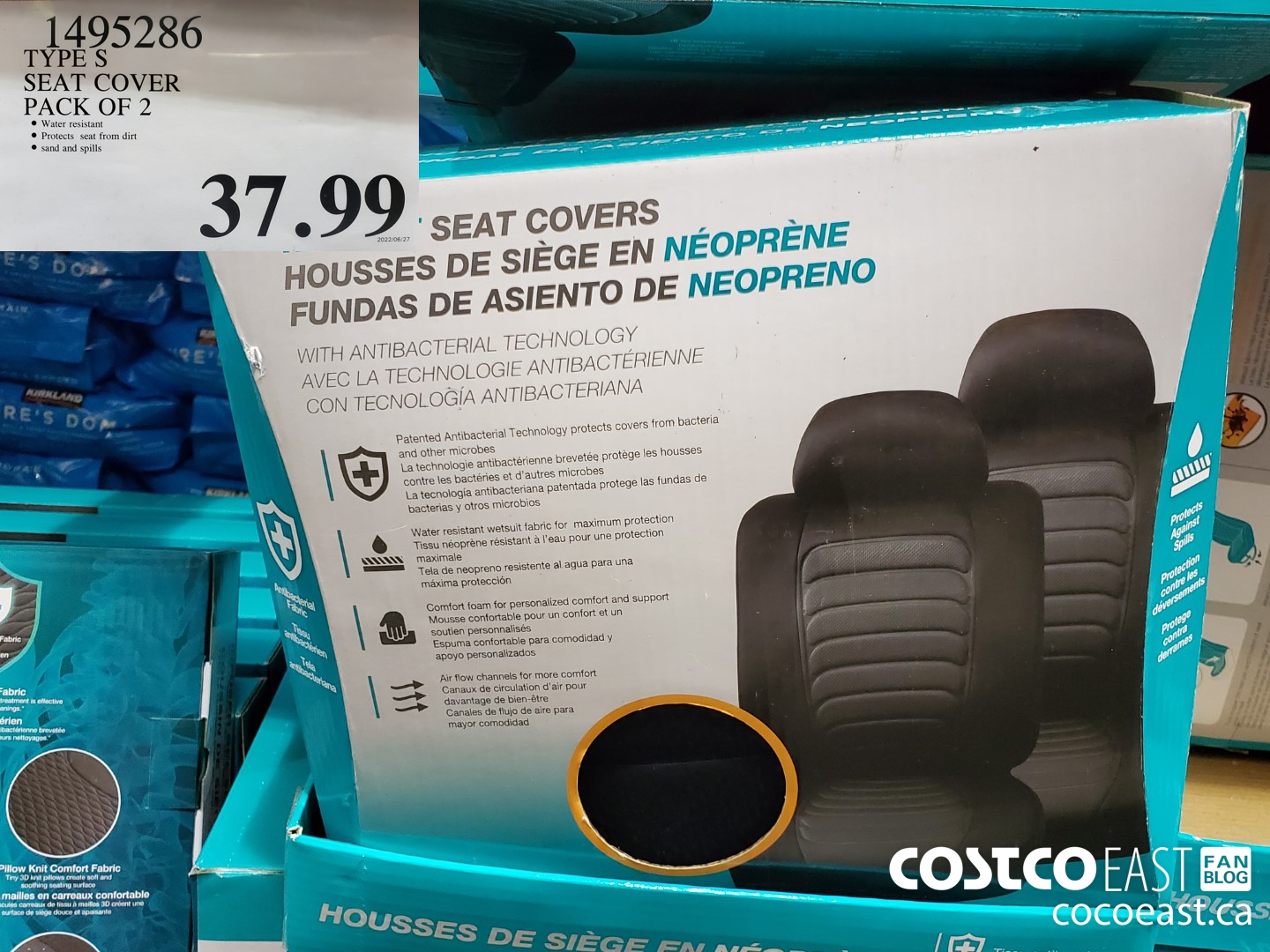 1495286 TYPE S SEAT COVER PACK OF 2 $37.99