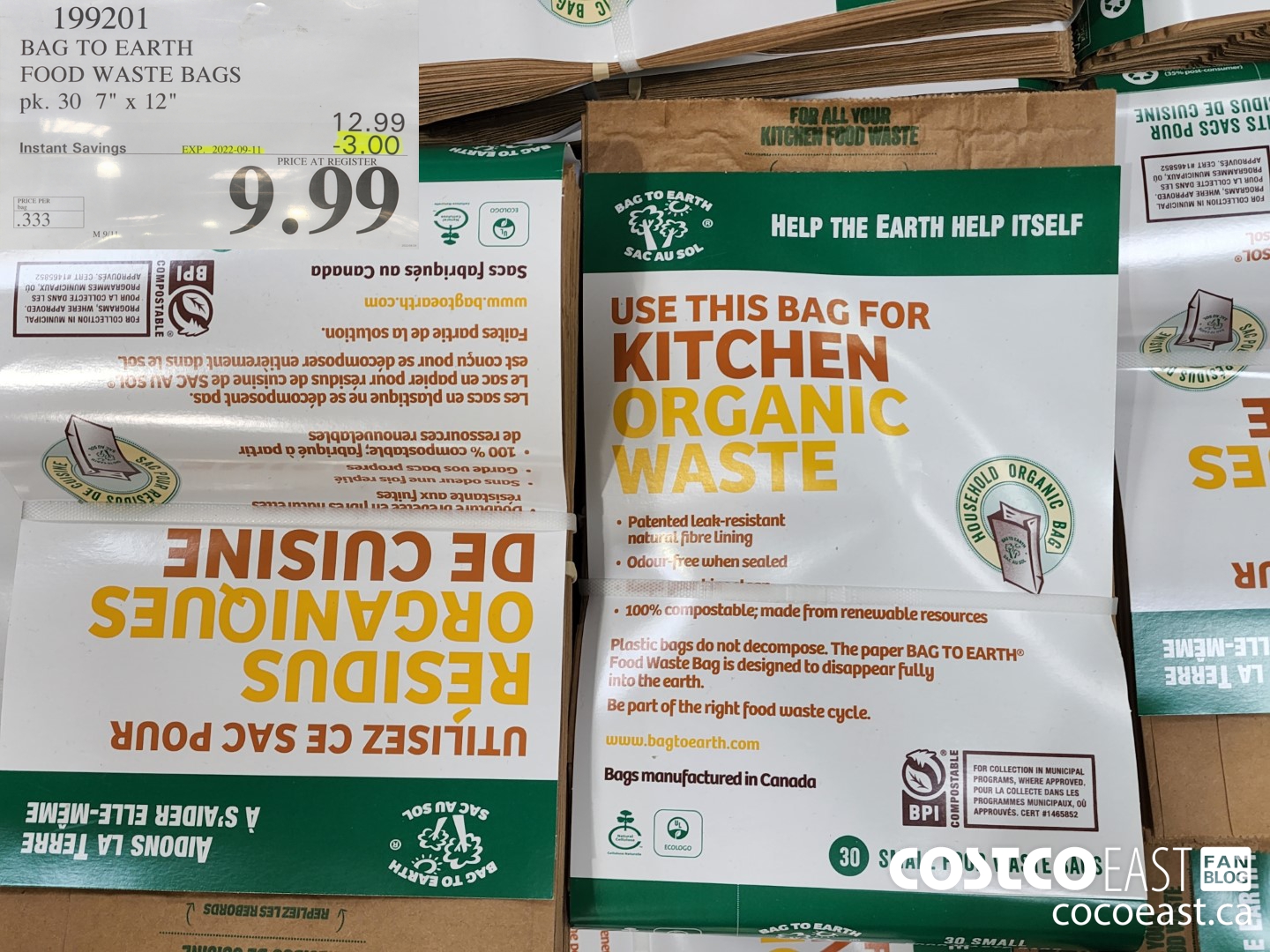199201 BAG TO EARTH FOOD WASTE BAGS PACK OF 30 7