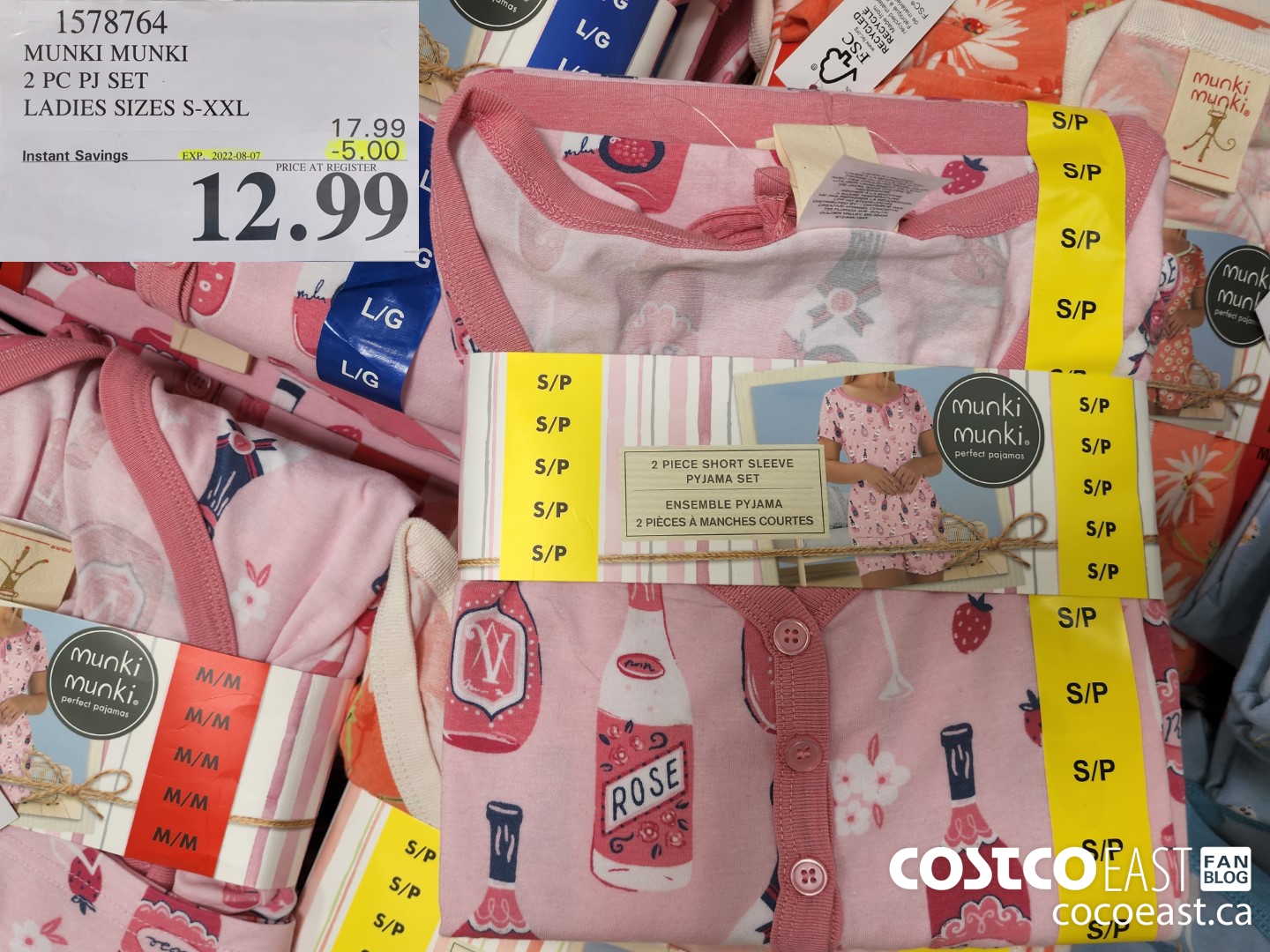 1578764 MUNKI MUNKI 2 PC PJ SET LADIES SIZES S-XXL ($5.00 INSTANT SAVINGS EXPIRES ON 2022-08-07) $12.99