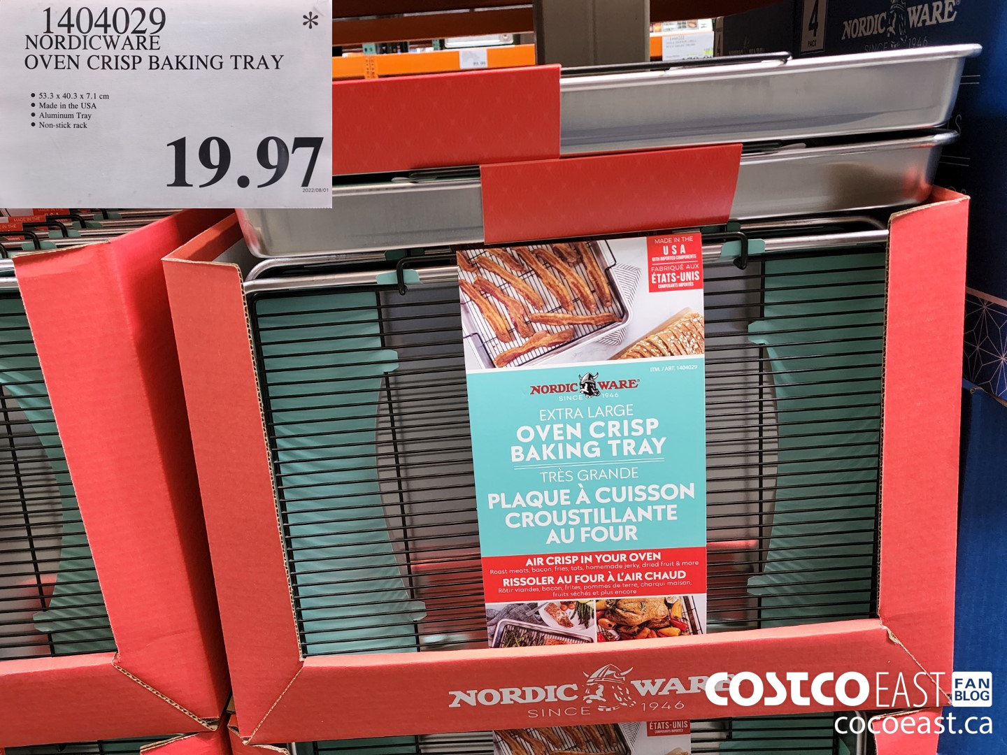 1404029 NORDICWARE OVEN CRISP BAKING TRAY 27 99 - Costco East Fan Blog