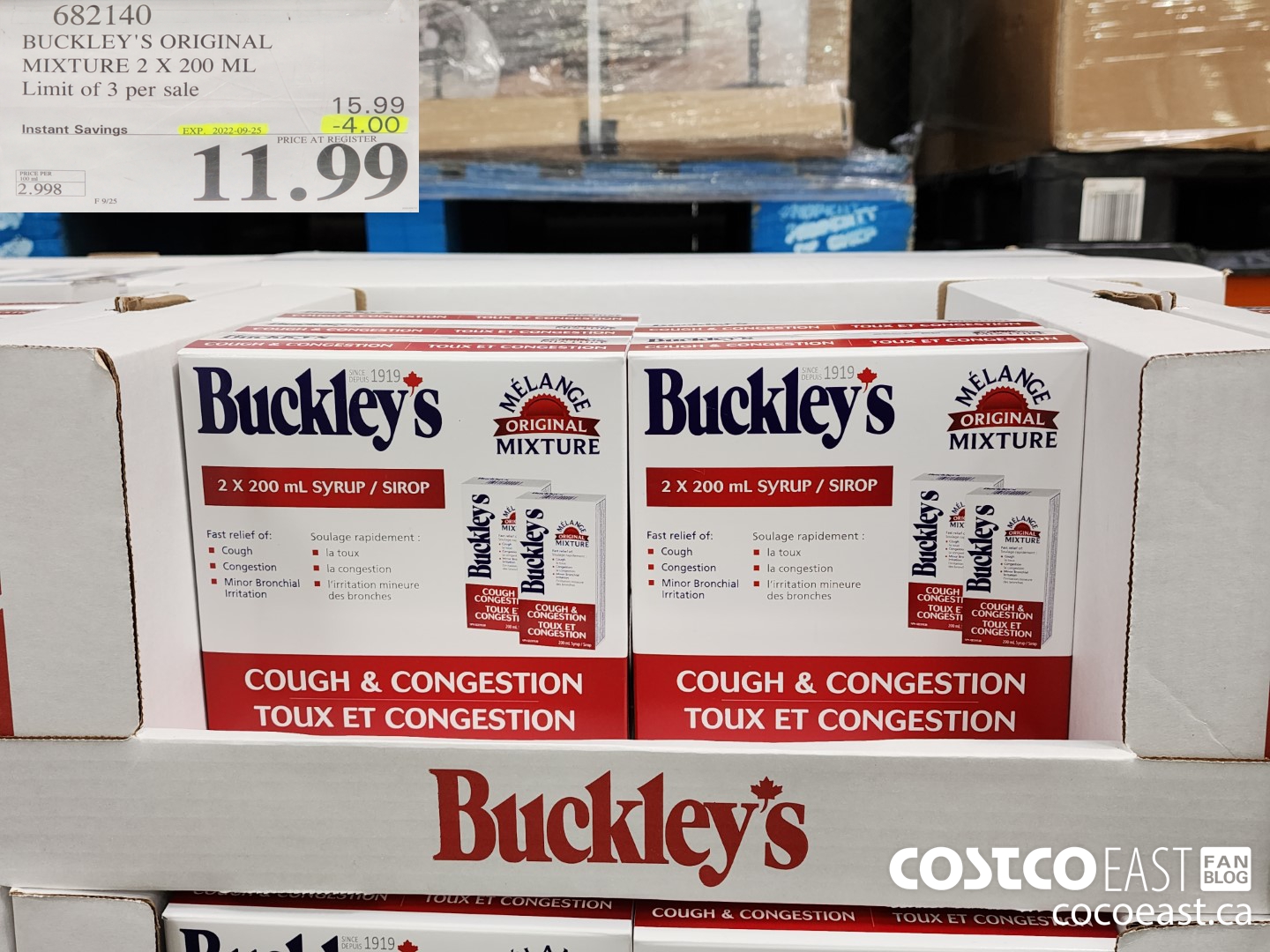 682140 BUCKLE ORIGINAL MIXTURE 2 X 200 ML LIMIT 3 PER SALE ($4.00 INSTANT SAVINGS EXPIRES ON 2022-09-25) $11.99