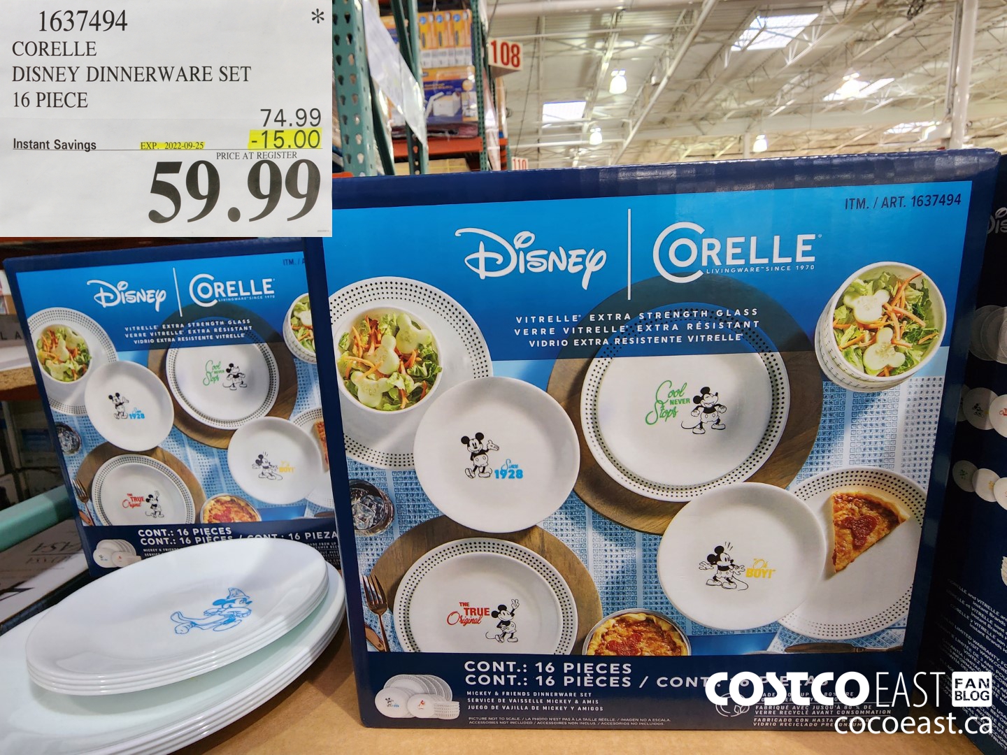 Costco] Disney Corelle dinner set - 16 pieces - RedFlagDeals.com Forums