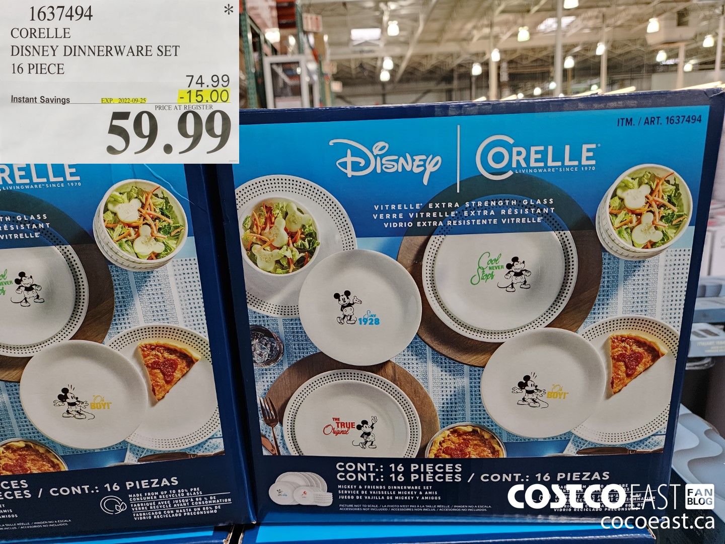 Disney Corelle 16-Piece Dinnerware Set Only $29.97 at Costco