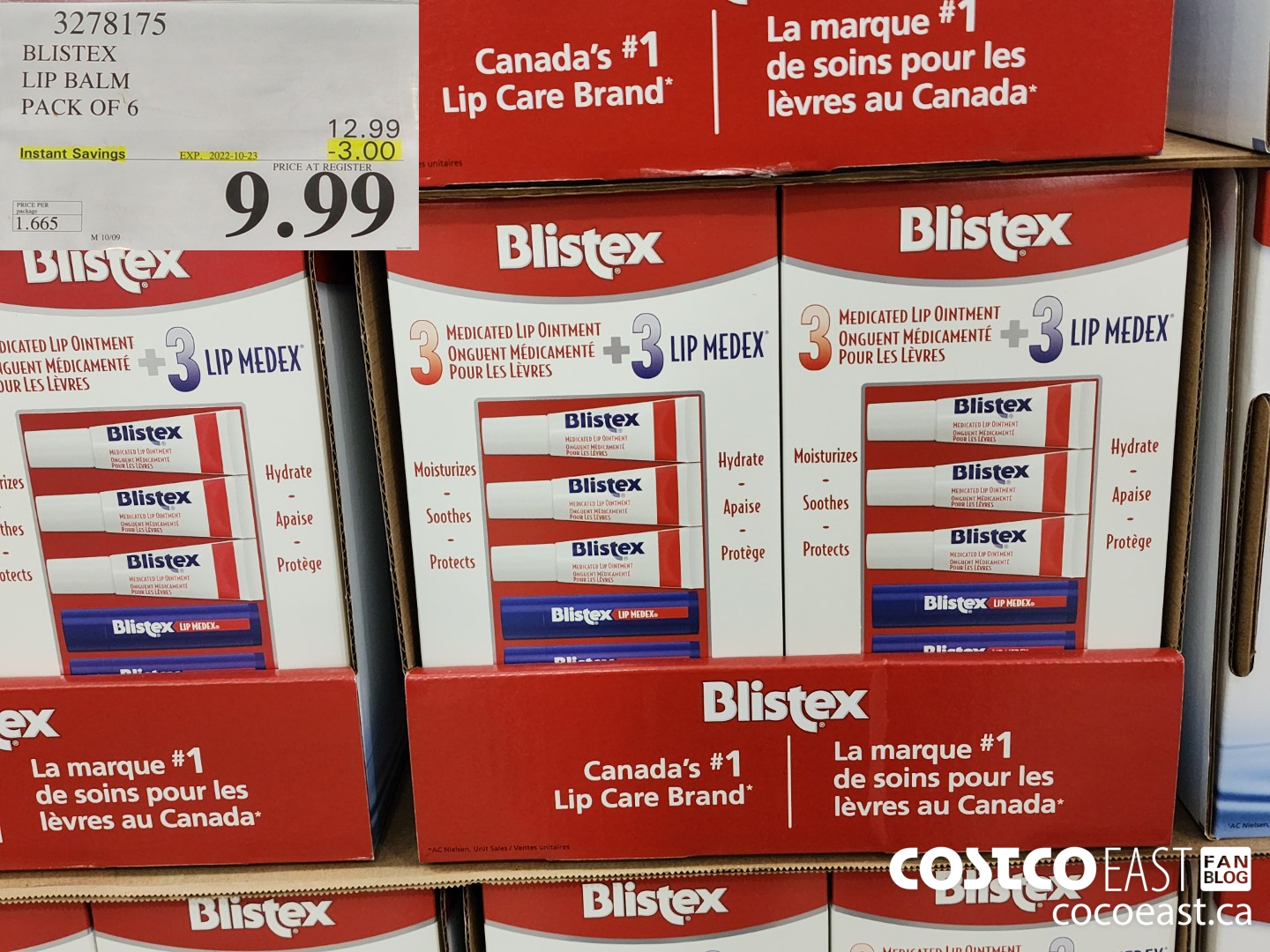 3278175 BLISTEX LIP BALM PACK OF 6 ($3.00 INSTANT SAVINGS EXPIRES ON 2022-10-23) $9.99