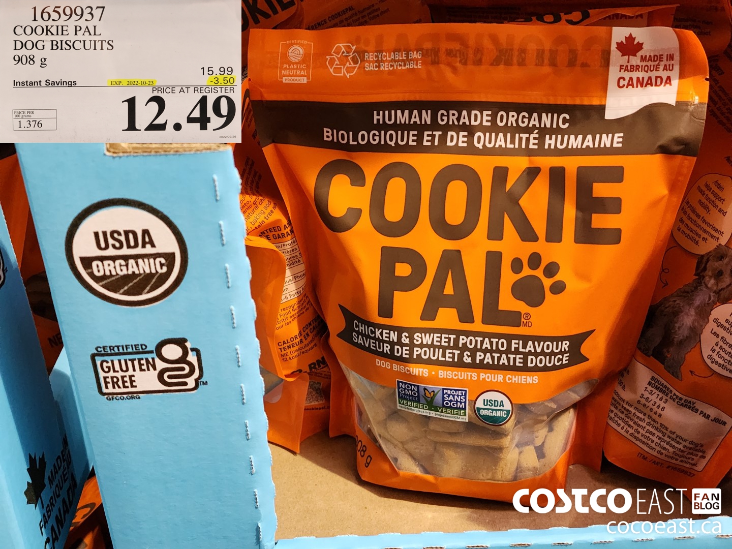 1659937 COOKIE PAL DOG BISCUITS 908 G ($3.50 INSTANT SAVINGS EXPIRES ON 2022-10-23) $12.49