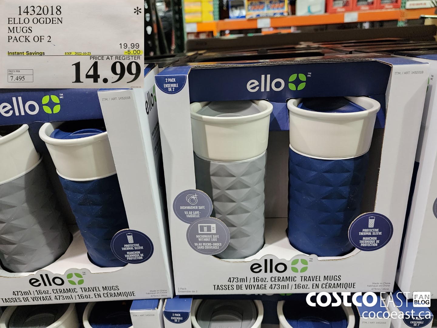 1432018 ELLO OGDEN MUGS PACK OF 2 ($5.00 INSTANT SAVINGS EXPIRES ON 2022-10-23) $14.99