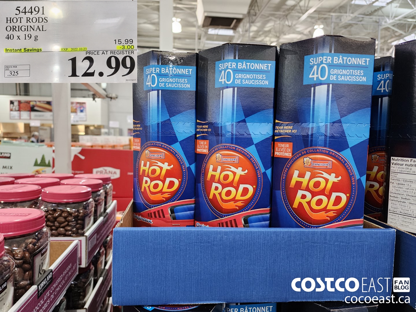 54491 HOT RODS ORIGINAL 40 x 19g ($3.00 INSTANT SAVINGS EXPIRES ON 2022-10-23) $12.99