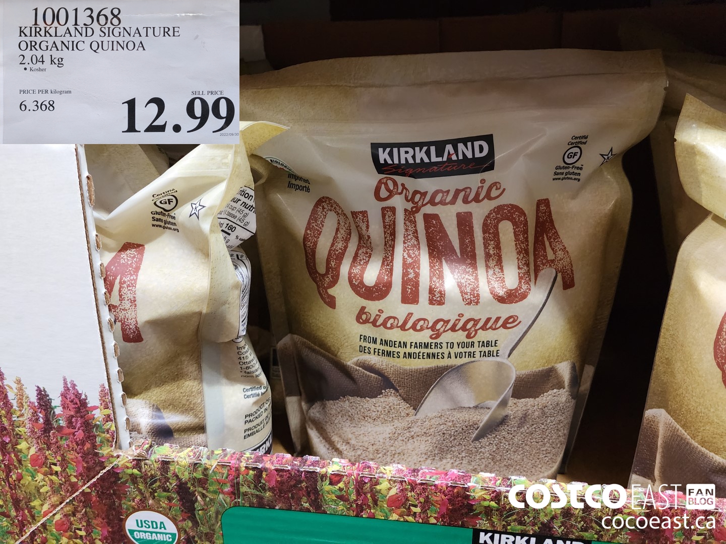 Kirkland Signature Organic Quinoa, 2.04 kg