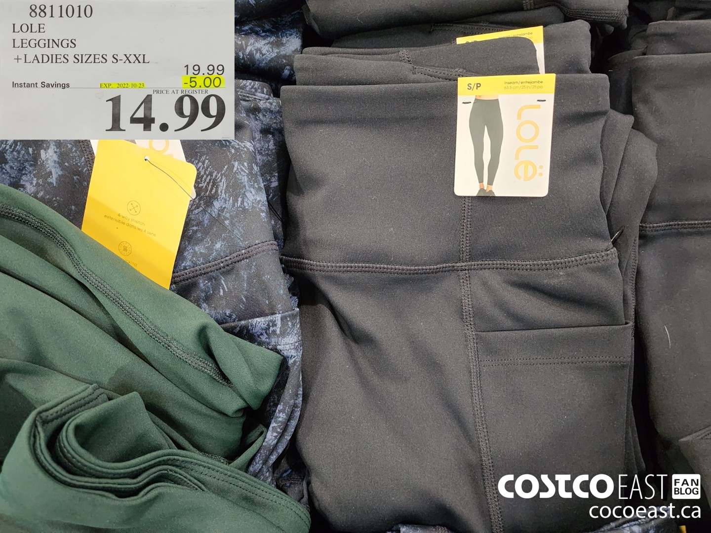 8811010 LOLE LEGGINGS + LADIES SIZES S-XXL ($5.00 INSTANT SAVINGS EXPIRES ON 2022-10-23) $14.99