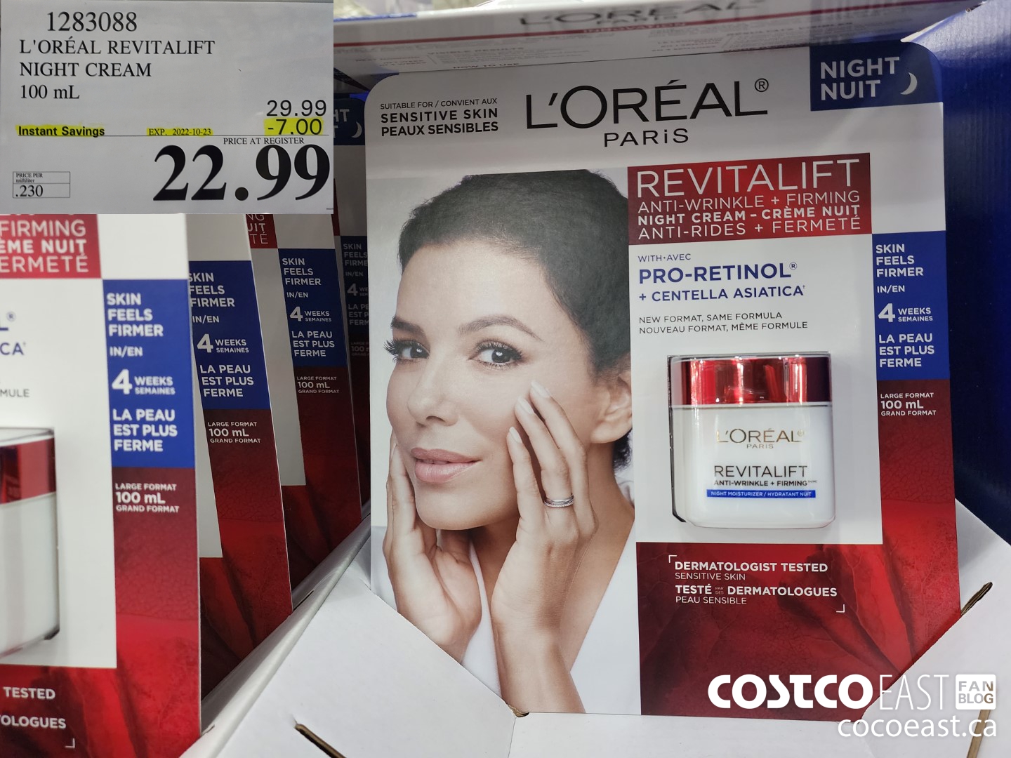 1283088 L'OREAL REVITALIFT NIGHT CREAM 100 mL ($7.00 INSTANT SAVINGS EXPIRES ON 2022-10-23) $22.99