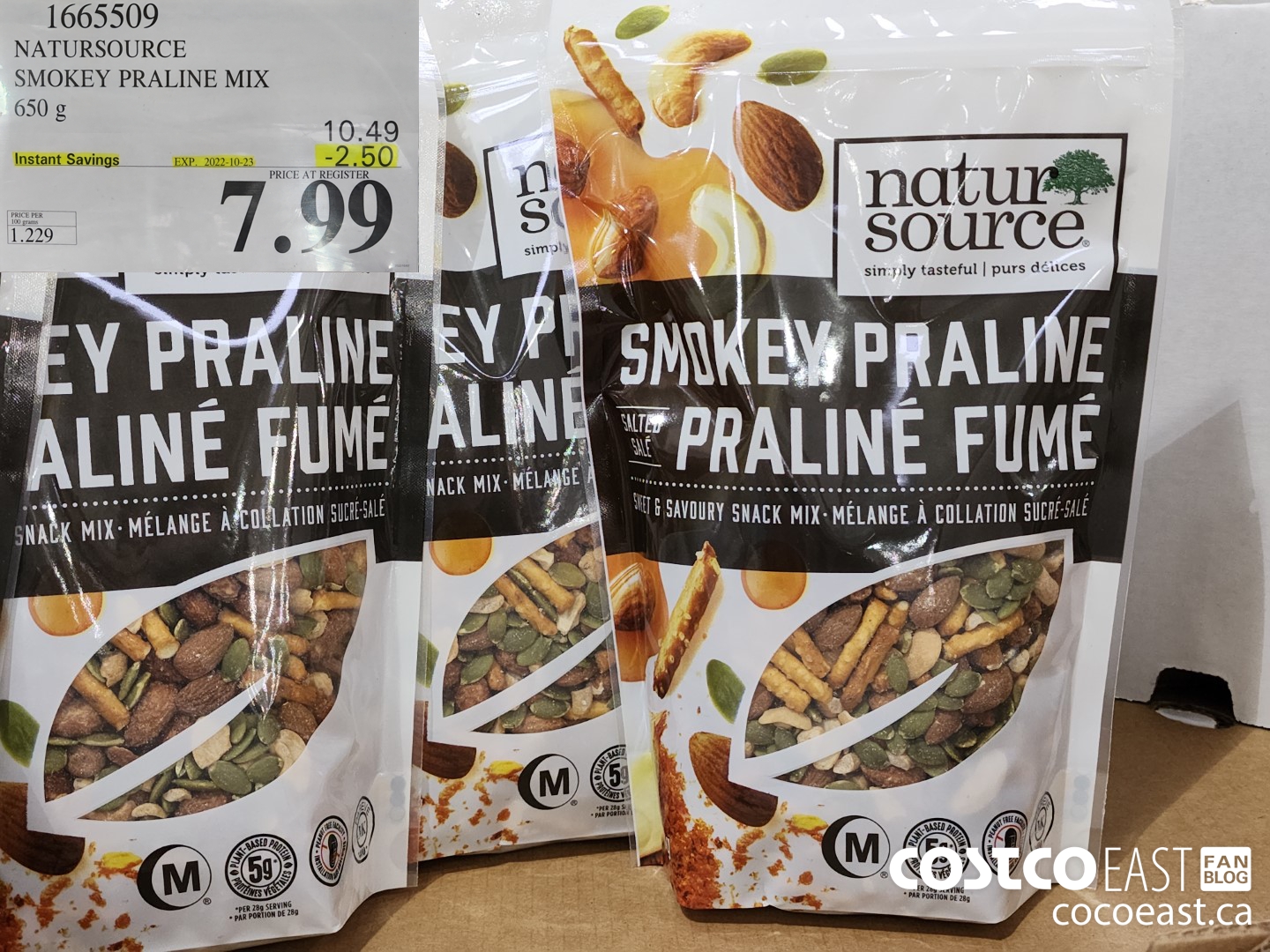 1665509 NATURSOURCE SMOKEY PRALINE MIX 650G ($2.50 INSTANT SAVINGS EXPIRES ON 2022-10-23) $7.99