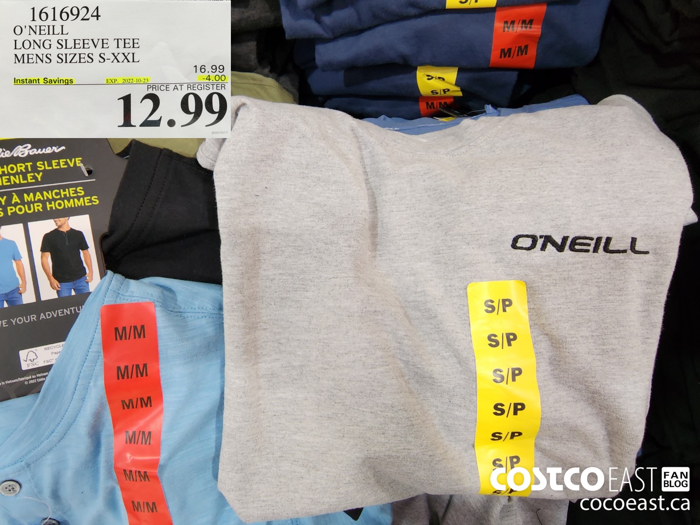 1616924 O'NEILL LONG SLEEVE TEE MENS SIZES S-XXL ($4.00 INSTANT SAVINGS EXPIRES ON 2022-10-23) $12.99