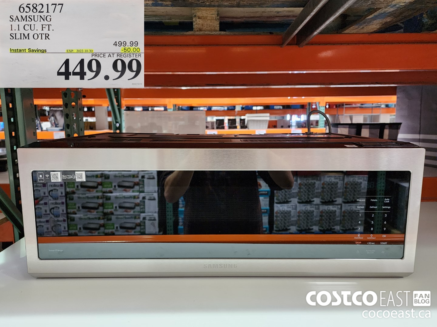 6582177 SAMSUNG 1.1 CU. FT. SLIM OTR ($50.00 INSTANT SAVINGS EXPIRES ON 2022-10-30) $449.99