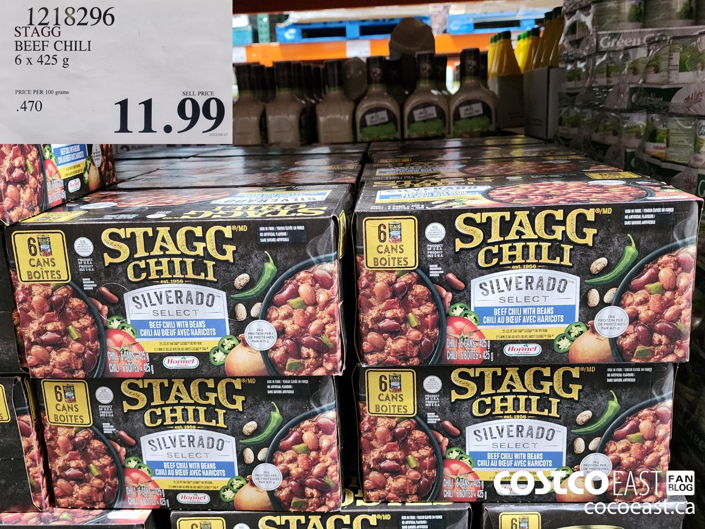1218296 STAGG CHILI SILVERADO SELECT 6 x 425 g $11.99