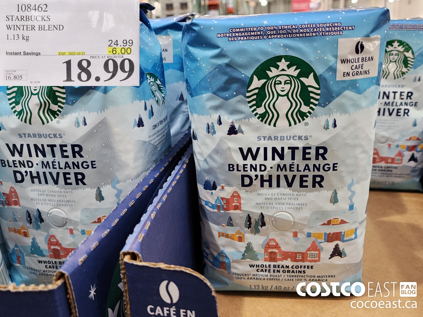 108462 STARBUCKS WINTER BLEND 1.13 KG ($6.00 INSTANT SAVINGS EXPIRES ON 2022-10-23) $18.99