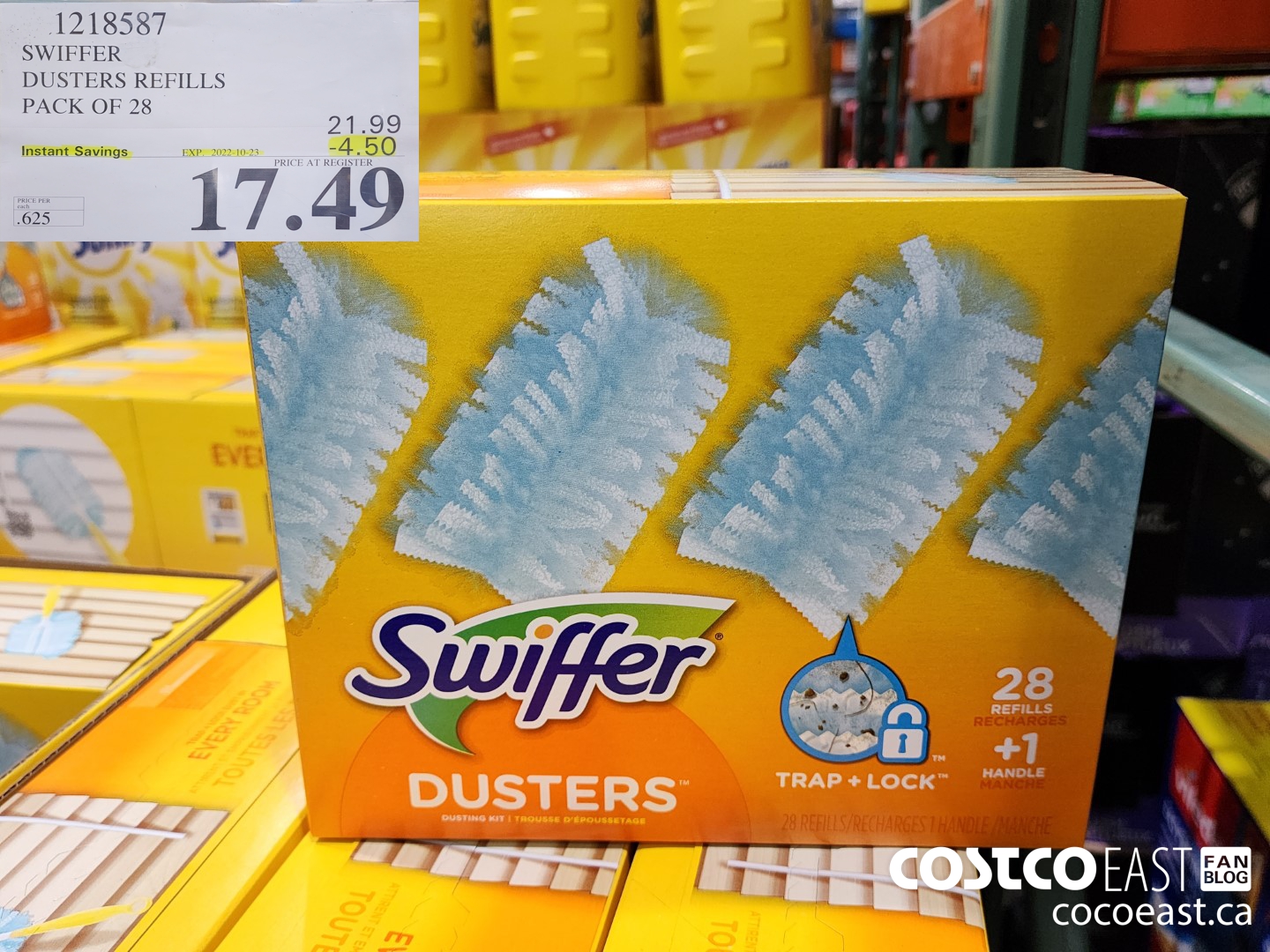 1218587 SWIFFER DUSTERS REFILLS PACK OF 28 ($4.50 INSTANT SAVINGS EXPIRES ON 2022-10-23) $17.49