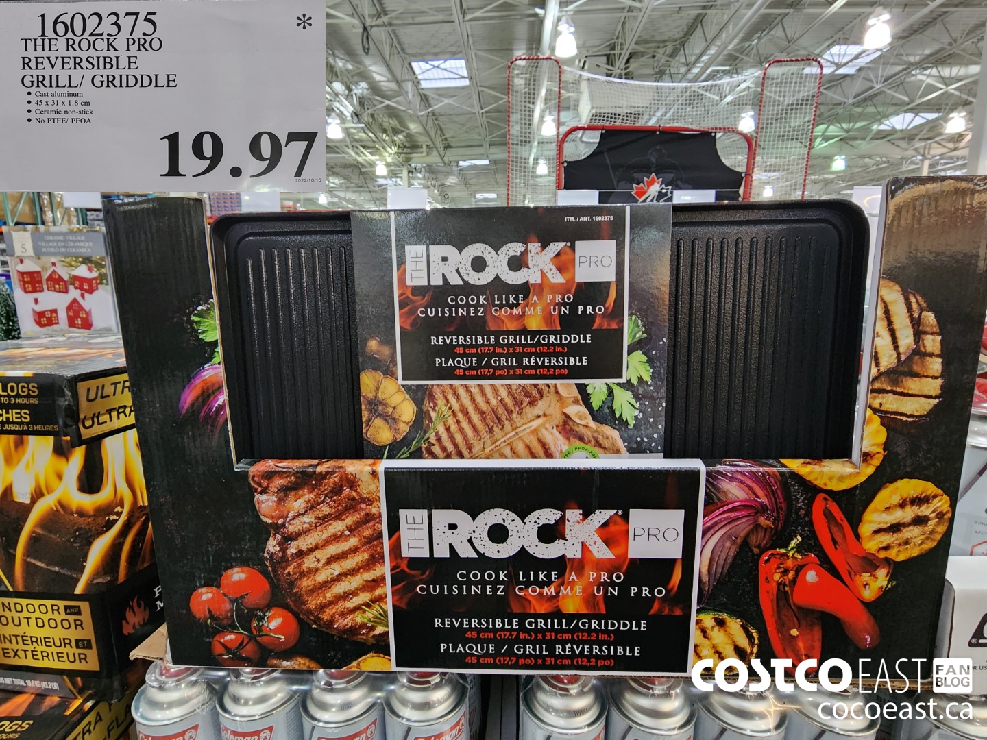 1602375 THE ROCK PRO REVERSIBLE GRILL/ GRIDDLE $19.97