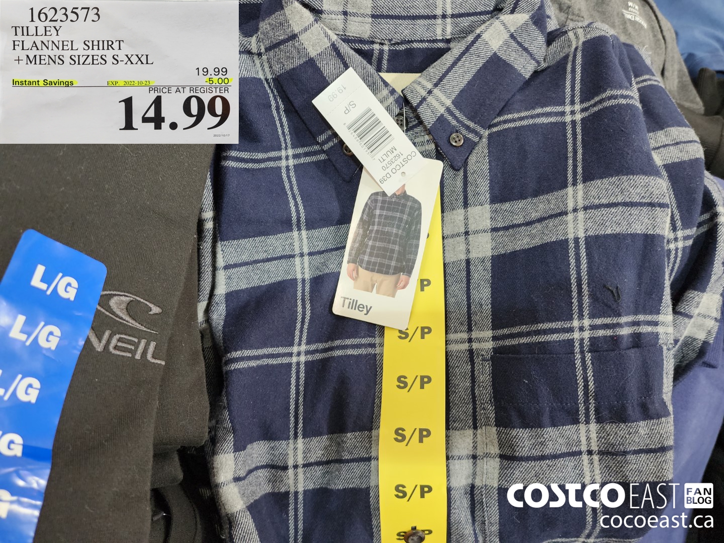 1623573 TILLEY FLANNEL SHIRT +MENS SIZES S-XXL ($5.00 INSTANT SAVINGS EXPIRES ON 2022-10-23) $14.99