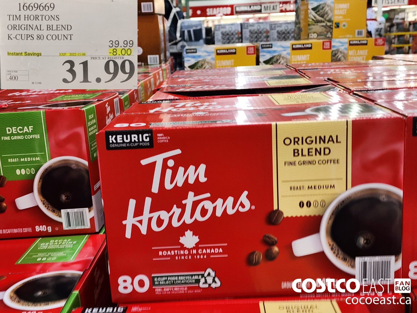 Costco tim hortons k store cups