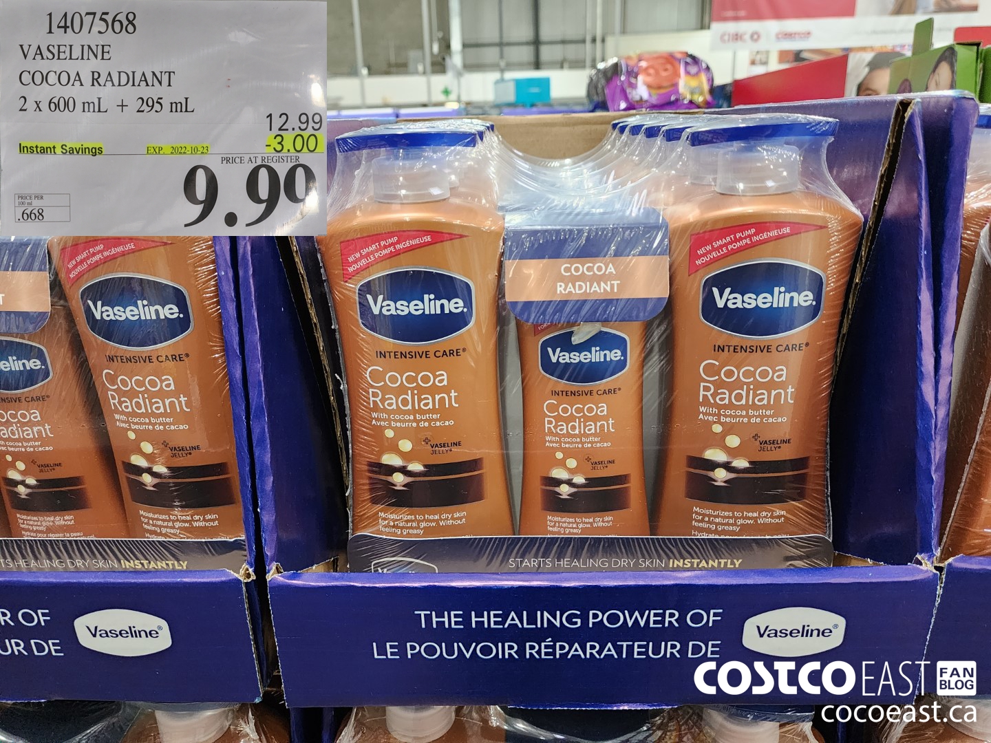 1407568 VASELINE COCOA RADIANT 2x 600 mL + 295 mL ($3.00 INSTANT SAVINGS EXPIRES ON 2022-10-23) $9.99