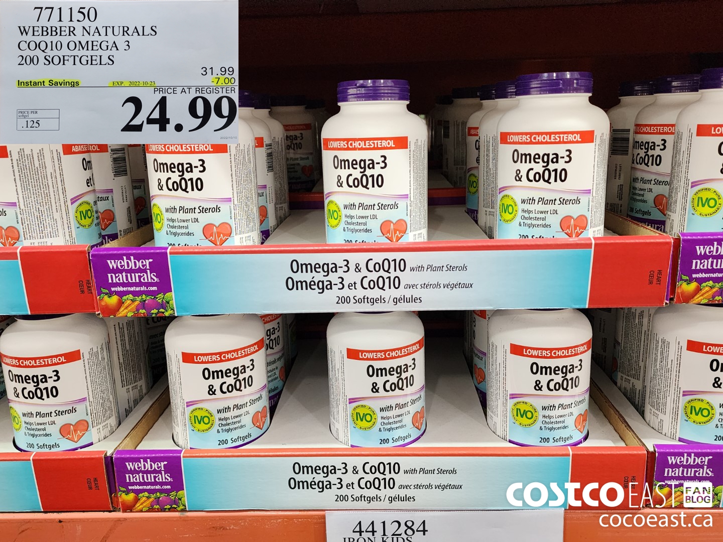 771150 WEBBER NATURALS COQ10 OMEGA 3 200 SOFTGELS ($7.00 INSTANT SAVINGS EXPIRES ON 2022-10-23) $24.99