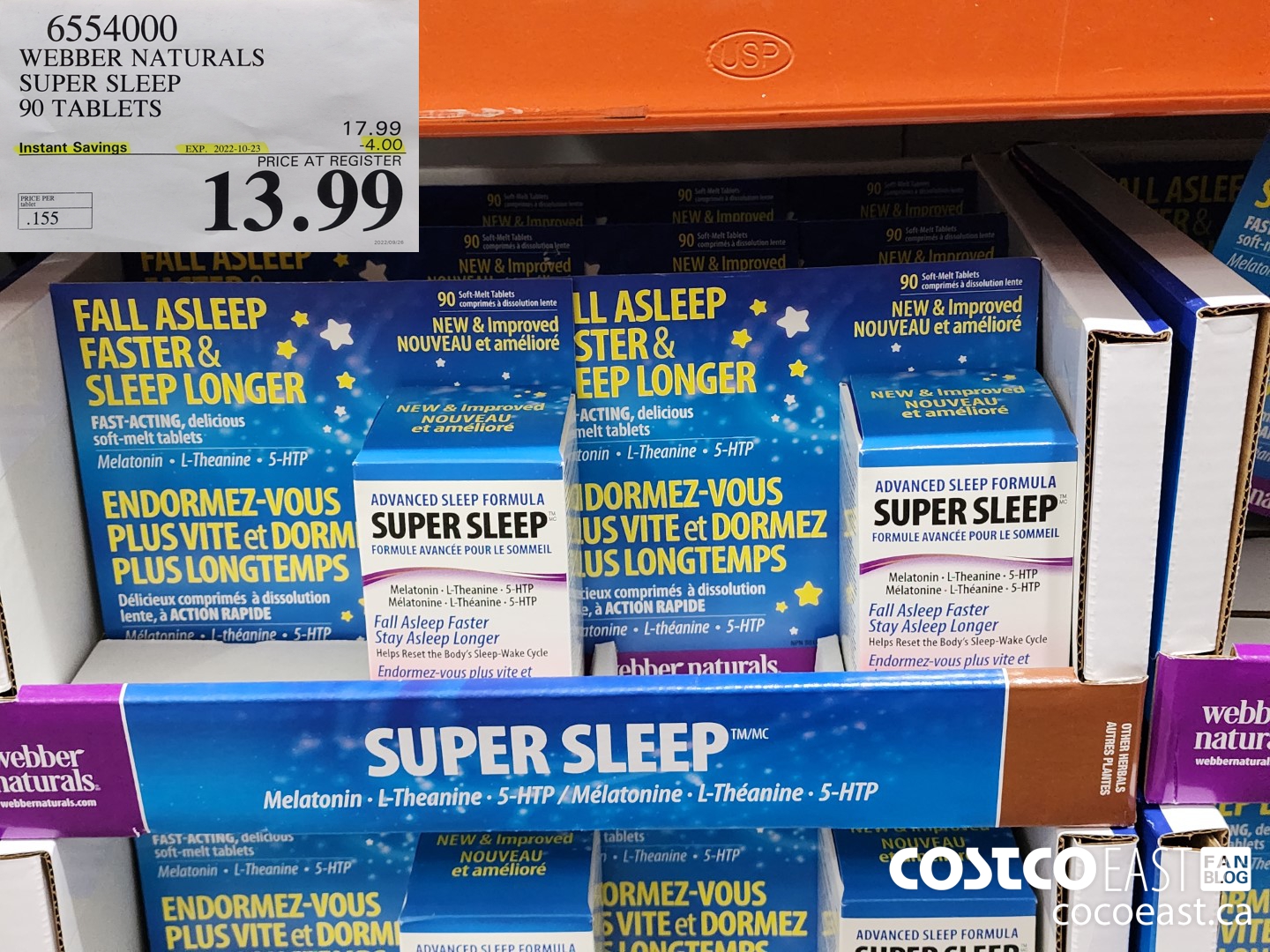 6554000 WEBBER NATURALS SUPER SLEEP 90 TABLETS ($4.00 INSTANT SAVINGS EXPIRES ON 2022-10-23) $13.99
