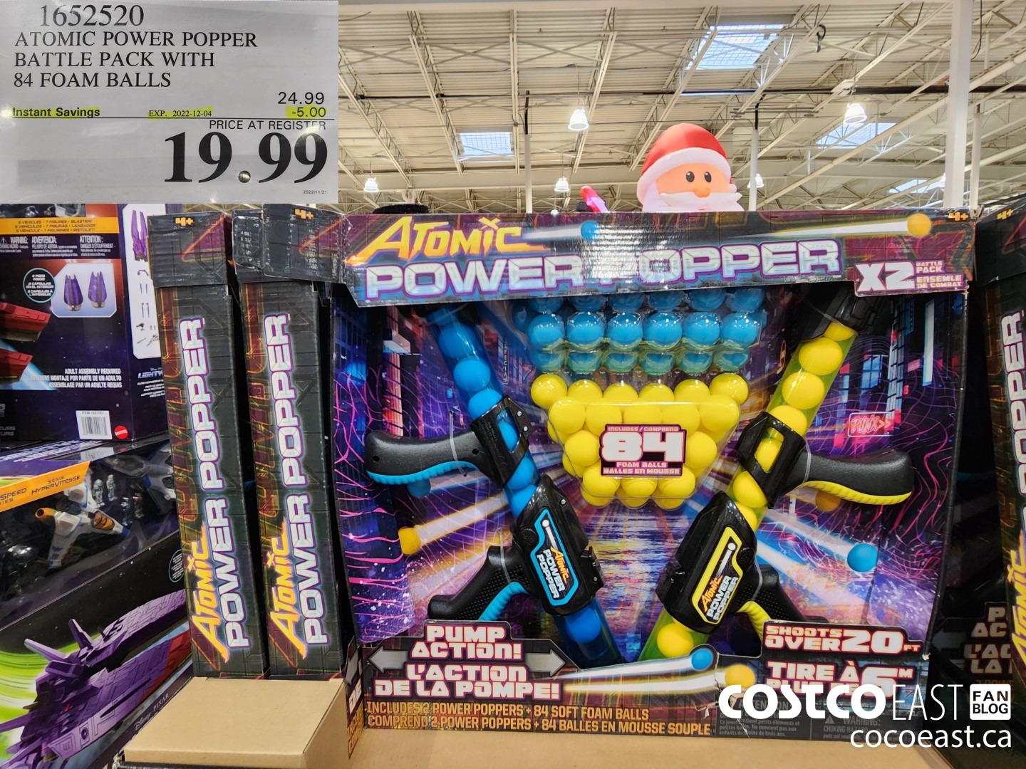 1652520 ATOMIC POWER POPPER BATTLE PACK WITH 84 FOAM BALLS ($5.00 INSTANT SAVINGS EXPIRES ON 2022-12-04) $19.99