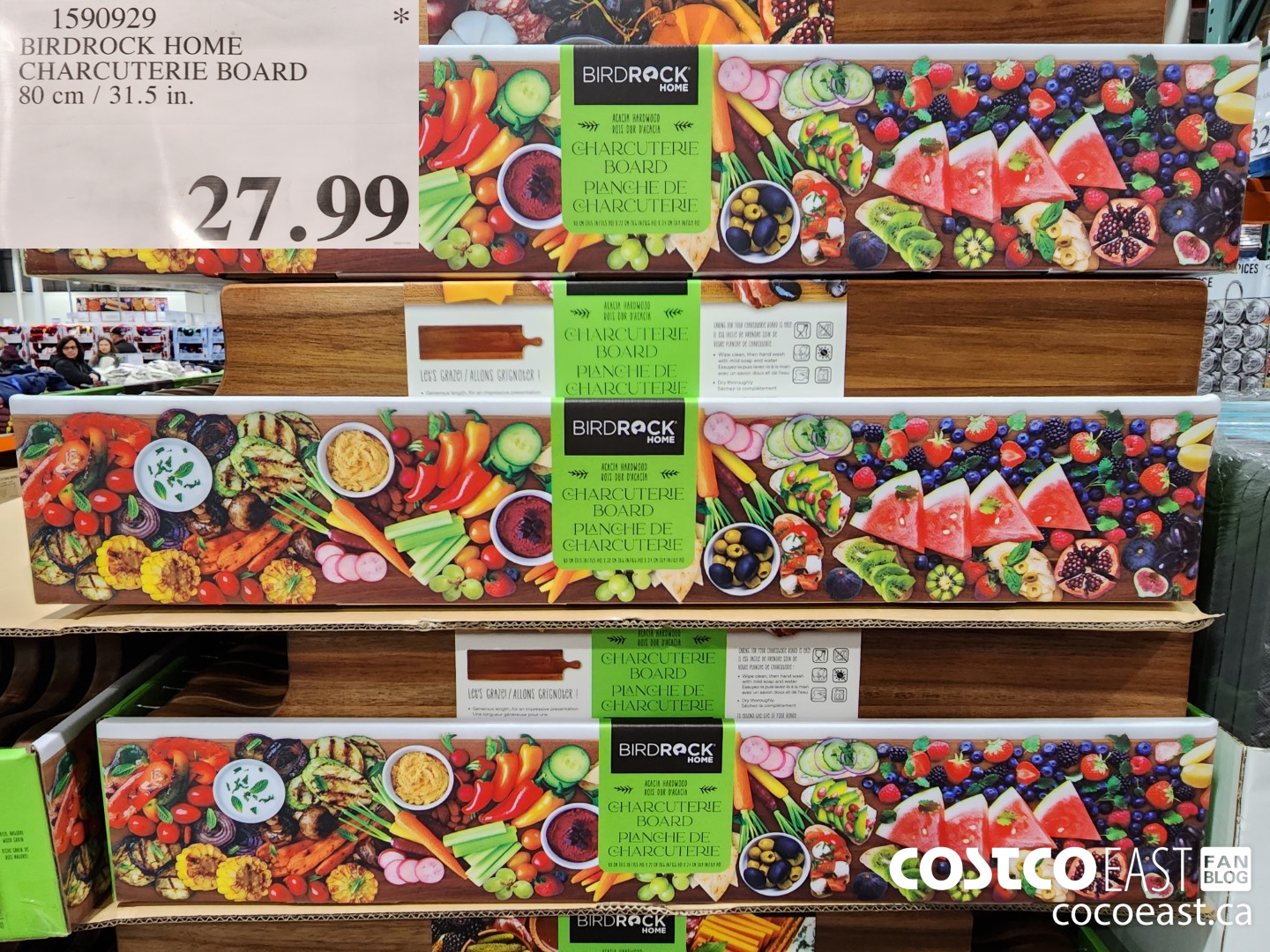 1590929 BIRDROCK HOME CHARCUTERIE BOARD 80 cm / 31.5 in. $27.99