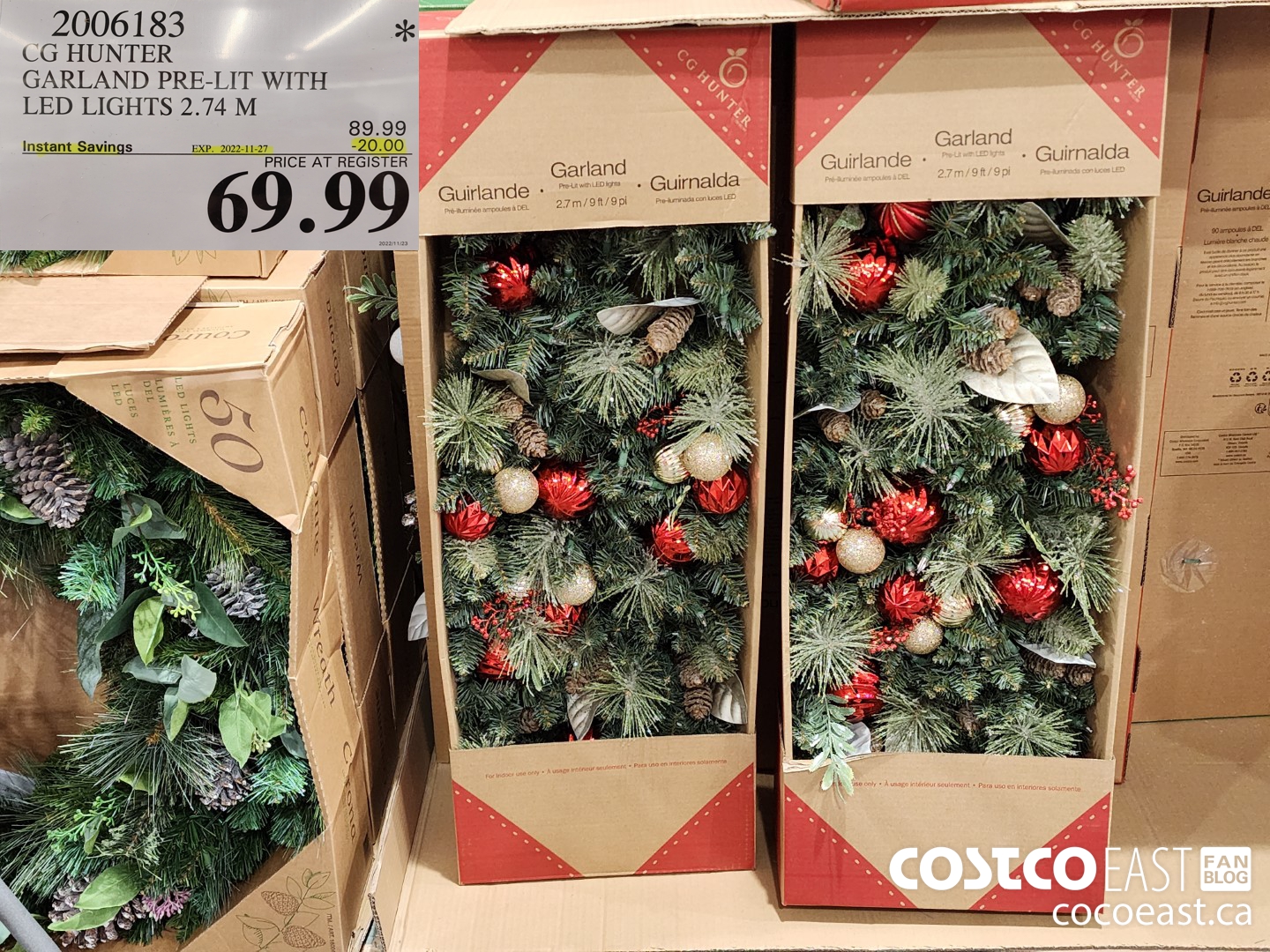 Costco 9ft Christmas Tree - 900 Dual Led Lights. No Remote, Few