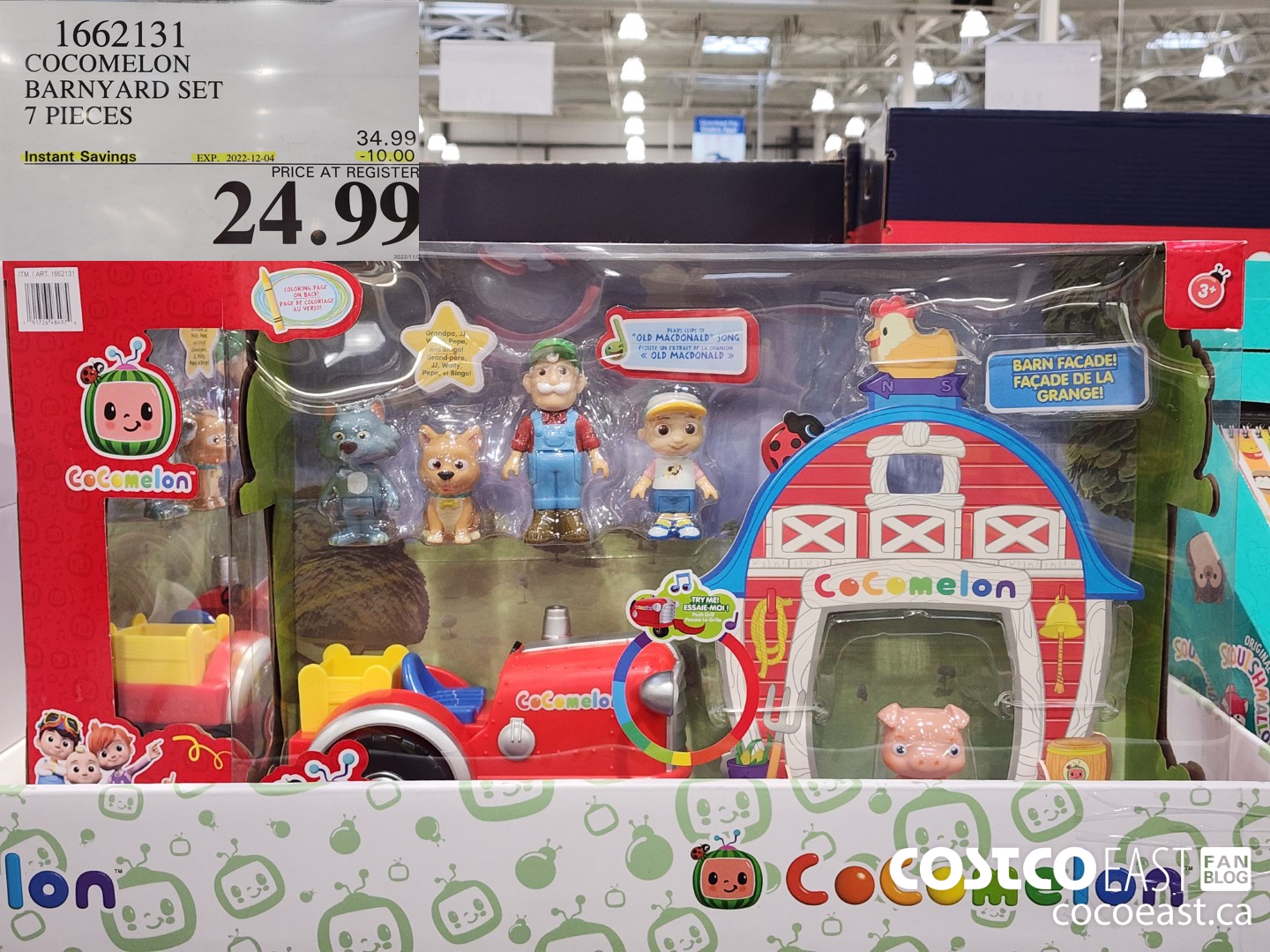 1662131 COCOMELON BARNYARD SET 7 PIECES ($10.00 INSTANT SAVINGS EXPIRES ON 2022-12-04) $24.99