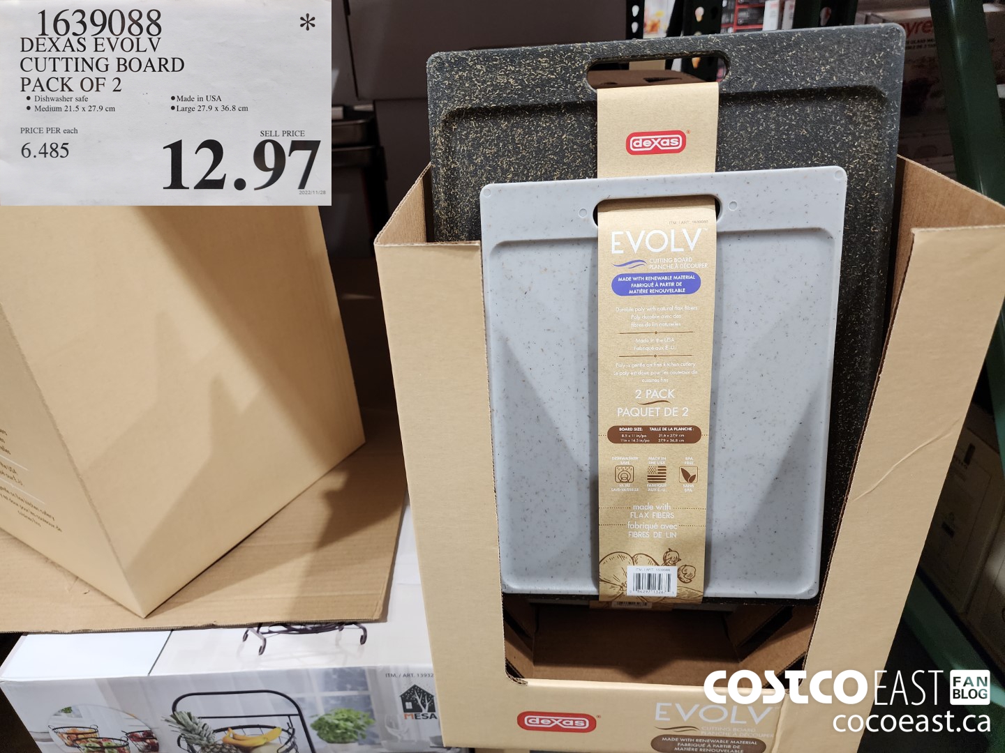 1639088 DEXAS EVOLV CUTTING BOARD PACK OF 2 12 $12.97