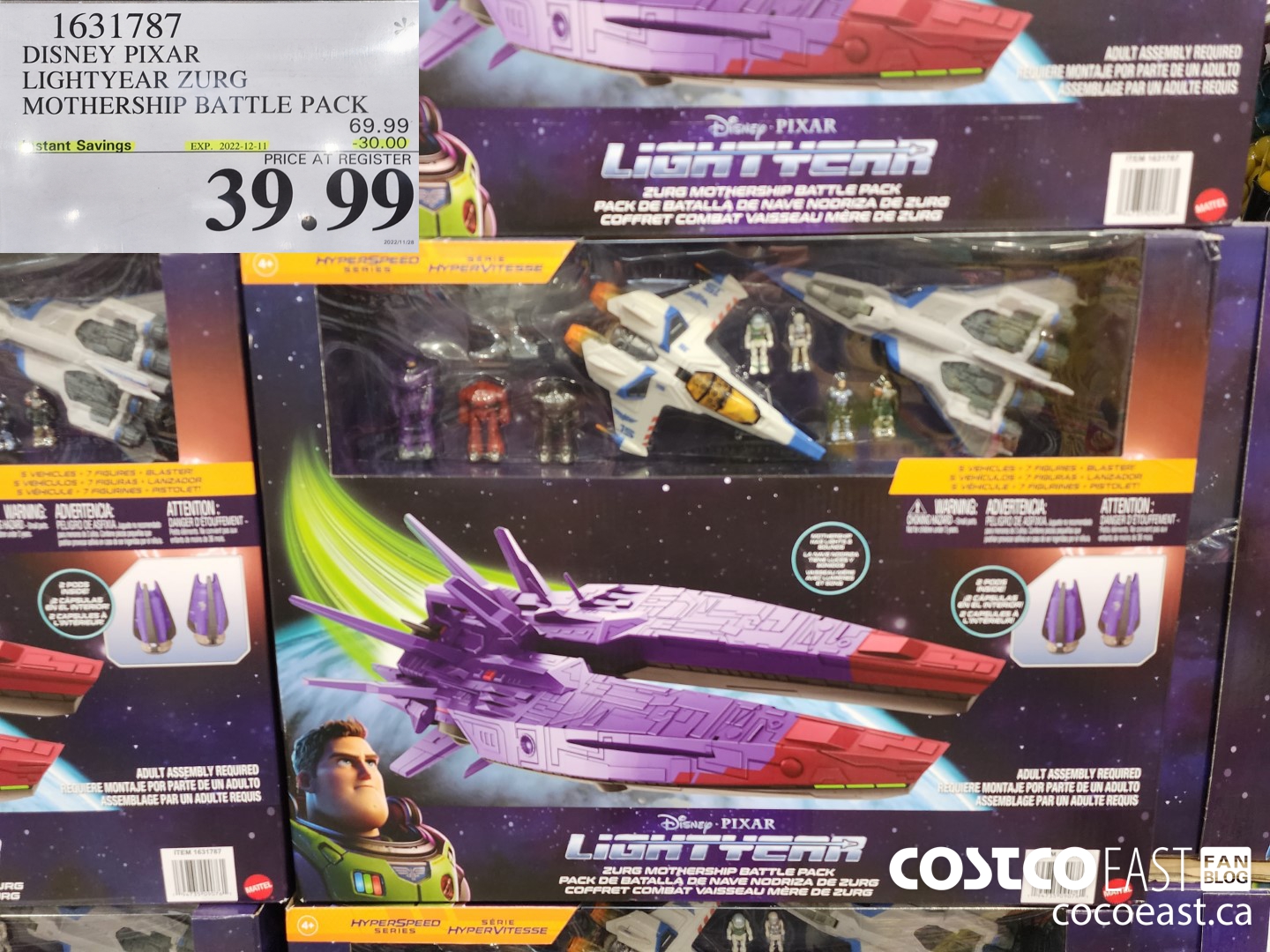 1631787 DISNEY PIXAR LIGHTYEAR ZURG MOTHERSHIP BATTLE PACK ($30.00 INSTANT SAVINGS EXPIRES ON 2022-12-11) $39.99