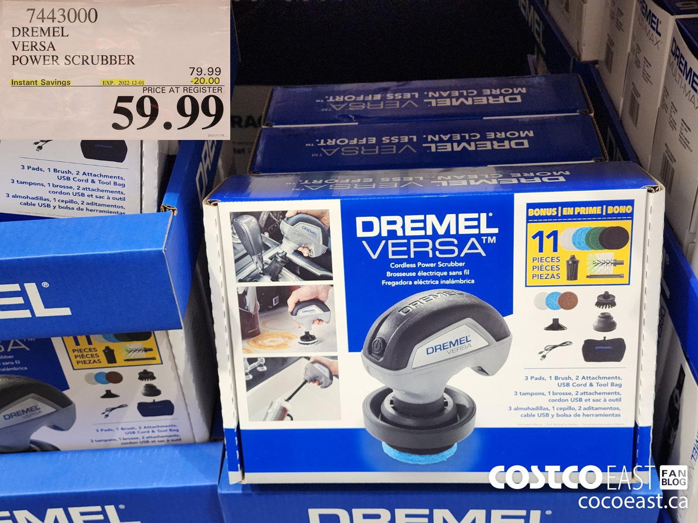 7443000 DREMEL VERSA POWER SCRUBBER ($20.00 INSTANT SAVINGS EXPIRES ON 2022-12-01) $59.99