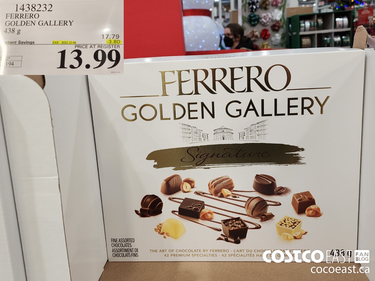 1438232 FERRERO GOLDEN GALLERY 438 g ($3.80 INSTANT SAVINGS EXPIRES ON 2022-12-04) $13.99