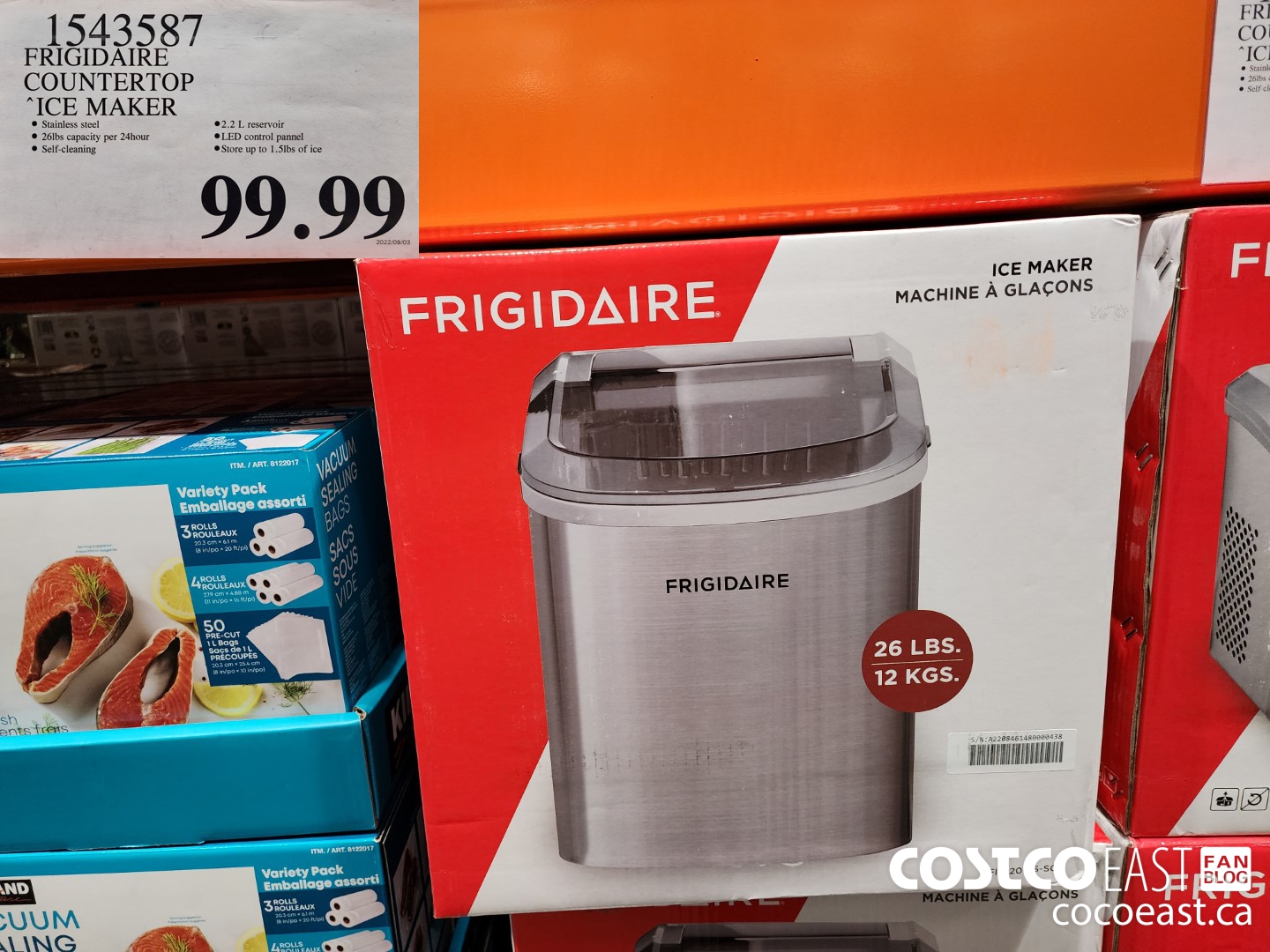 1543587 FRIGIDAIRE COUNTERTOP ICE MAKER $99.99
