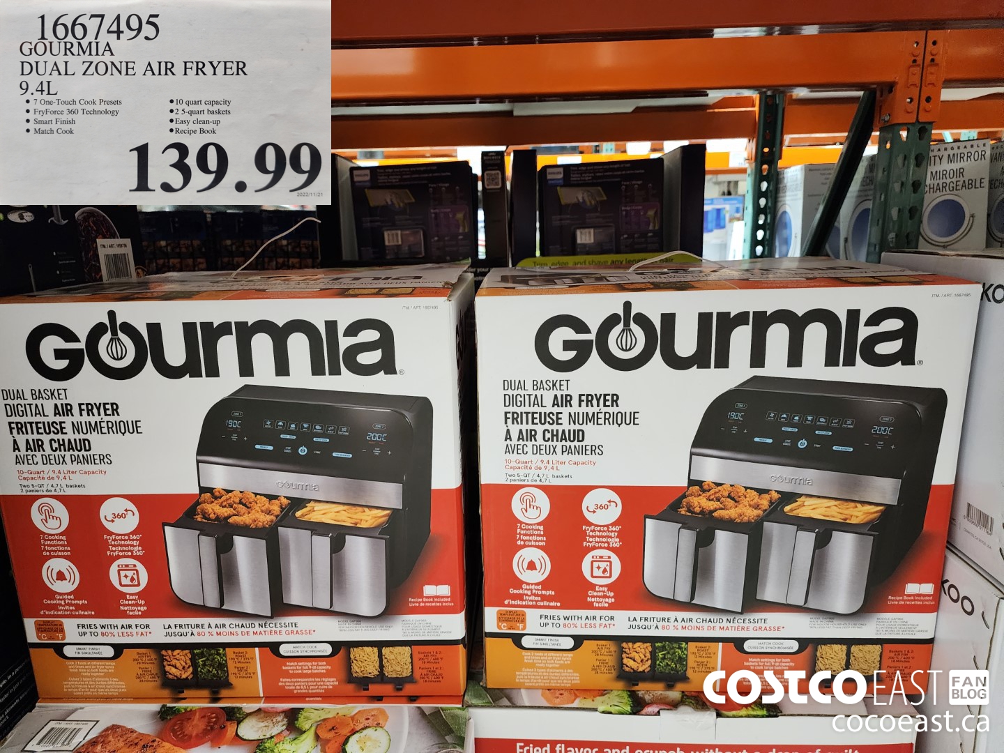 This Gourmia 7-Quart Digital Air Fryer, is just $39.99 in Store NOW Through  April 3, 2022 From Costco 