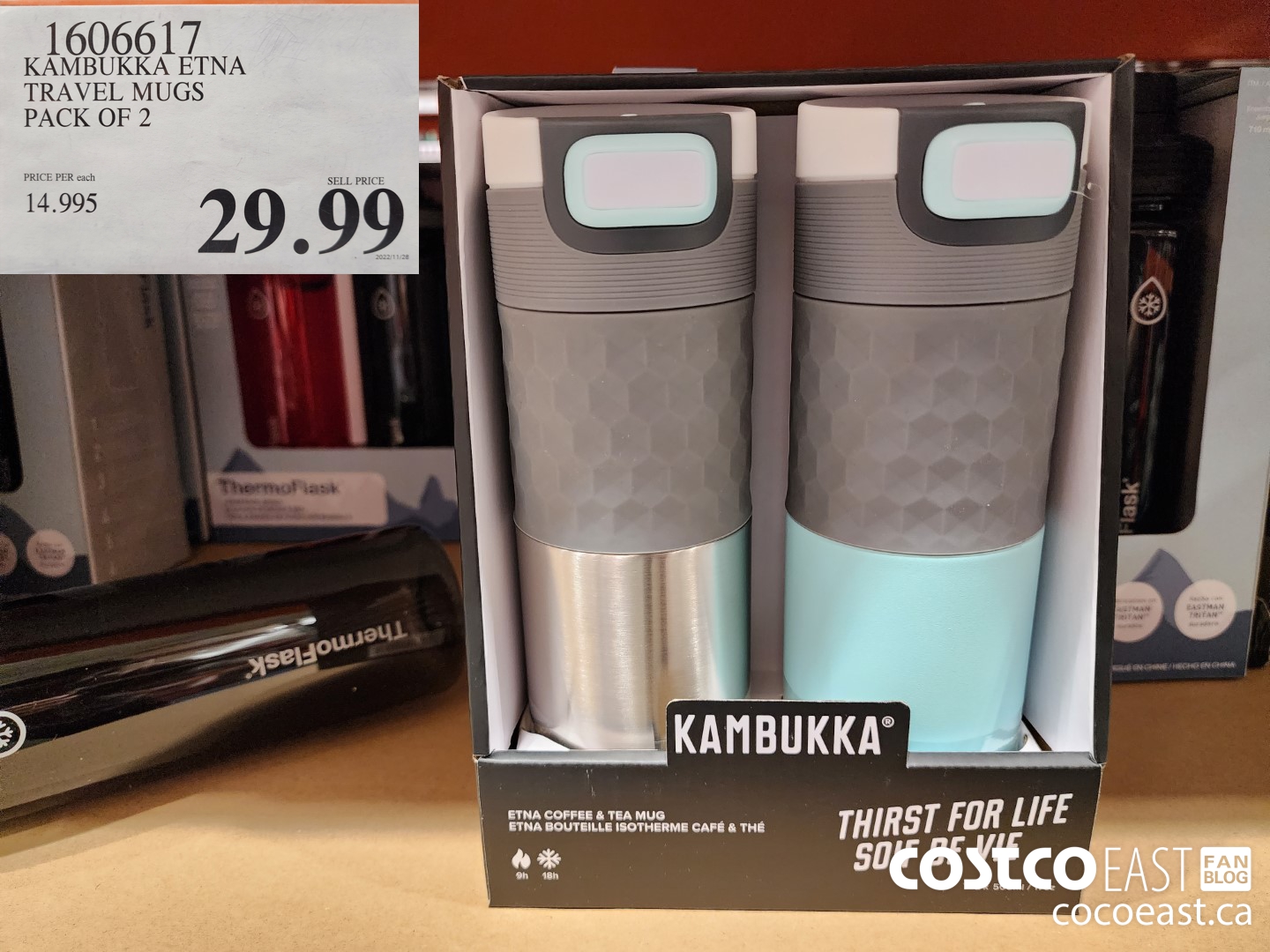 1606617 KAMBUKKA ETNA TRAVEL MUGS PACK OF 2 $29.99