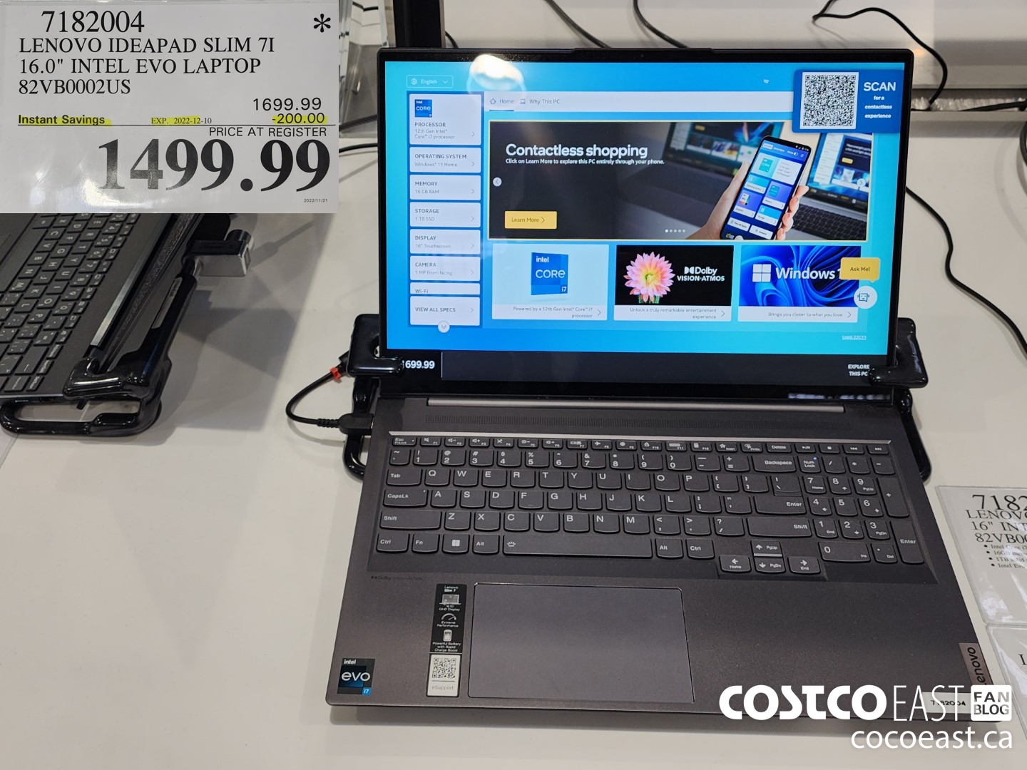 7182004 LENOVO IDEAPAD SLIM 7I 16.0